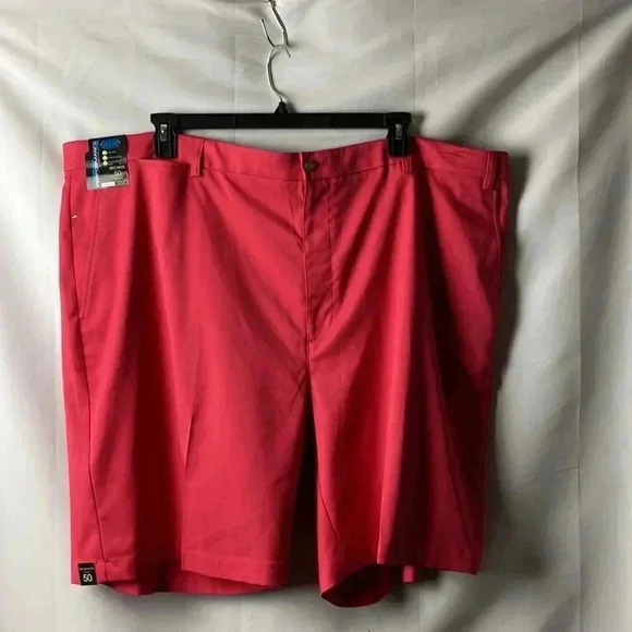 NWT ROUNDTREE & YORKE BIG MENS SIZE 50 CORAL CLASSIC FIT FLAT FRONT SHORTS - Picture 3 of 15